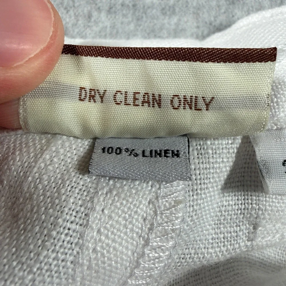 Island Importer Linen Pants Men's 31 White Relaxed Fit Beach Trousers 26